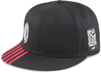 Puma - Unisex ACM Ftblculture Fb Cap, Color Puma Black/Tango Red, Size: O/S
