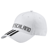 adidas World Cup Soccer Germany Country Fashion Cap, One Size, White/Black