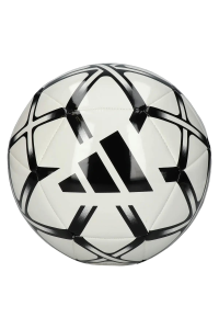 adidas Unisex Starlancer Club Soocer Ball, White/Black, 5