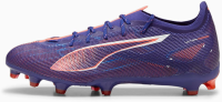 PUMA Men's Ultra 5 Pro Fg/Ag Soccer Cleats Sneaker, Lapis Lazuli White-Sunset Glow, 8.5