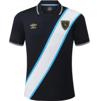 Umbro Men's Soccer Guatemala 23/24 Third Jersey - Represent The Guatemala Culture with This Official Black Soccer Shirt (US, Alpha, Medium, Regular, Regular)