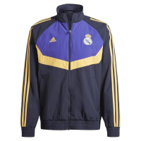 adidas Real Madrid Woven Track Top Blue (US, Alpha, Small, Regular, Regular, Blue)