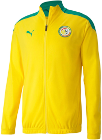PUMA Men's Senegal Football Association Stadium Jacket, Dandelion-Pepper Green, XXL