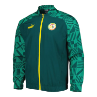 PUMA Senegal Pre-Match Track Jacket 22 (US, Alpha, XX-Large, Regular, Regular, Green)