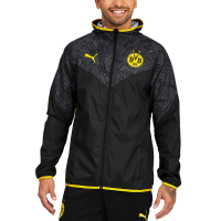 Puma 2021 Borussia Dortmund Warmup Jacket - Black-Yellow L