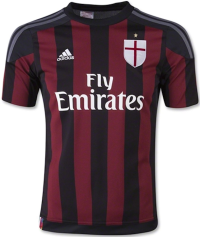 adidas Youth AC Milan Home Jersey (YL) Red-Black