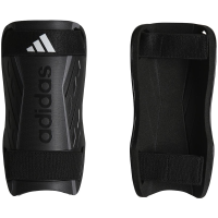 adidas Unisex-Adult Tiro Soft Ground Training Shin Guards, Black/White/Iron Metallic, Large
