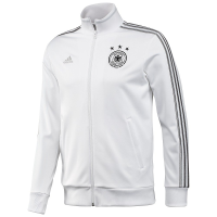 adidas Mens DFB Track Jacket - Germany White/Matte Silver XS