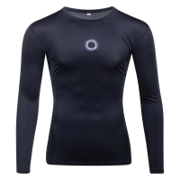 Elite Sport Adult Compression Shirt Long Sleeve Black (US, Alpha, Medium, Regular, Regular, Black)