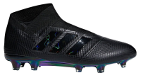 adidas Men's Nemeziz 18+ FG Soccer Cleats (Black/Black/White) (9.5)