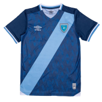 Umbro Men's Guatemala Away Soccer Jersey 2021-22 (Small) Navy, Sky Blue