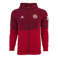 adidas 2015/16 FC Bayern Munich Full Zip Hoodie [RED] (S)