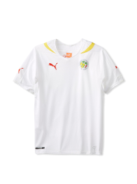 Puma Men's Senegal Home Replica Soccer Jersey, White, Medium