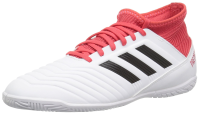 adidas PREDATOR TANGO 18.3 IN (unisex-adult) white/core black/real coral 12 M US Big Kid
