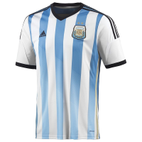 Adidas Men's Argentina Home Jersey (3XL) (White/Blue/Black)