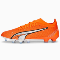 PUMA Ultra Match FG/AG Ultra Orange/Puma White/Blue Glimmer 8 D (M)