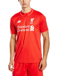 New Balance Mens Lfc Home Short Sleeve Jersey, Xl, Red