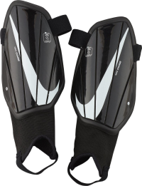 Nike Youth Charge Shin Guards - Black/White, Size YS, Polypropylene/EVA