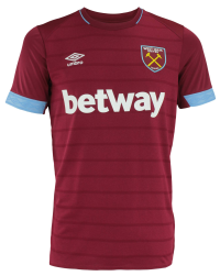 Men's International Soccer 18/19 Replica Jerseys, West Ham United FC - Home, XX-Large