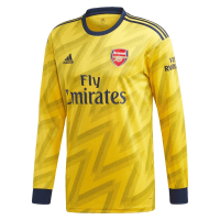 adidas 2019-2020 Arsenal Long Sleeve Away Jersey (EQT Yellow) (M)
