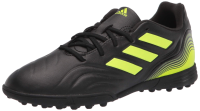 adidas Boy's Copa Sense.3 Turf Soccer Shoe, Black/White/Solar Yellow, 11.5 Little Kid
