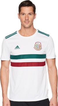 adidas 2018 Mexico Away Replica Jersey White/Collegiate Green/Collegiate Burgundy MD