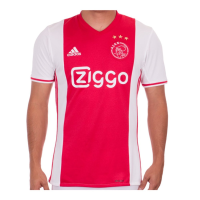 Adidas Ajax Mens Home Replica Soccer Jersey L White-Bold Red