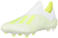 adidas X18+ FG Soccer Cleats (11) White, Yellow