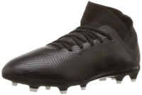 adidas Unisex-Kid's Nemeziz 18.3 Firm Ground Soccer Shoe, Black/Black/White, 13K M US Little Kid