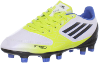 adidas F10 TRX FG Soccer Cleat (Little Kid/Big Kid),Running White/Black/Lab Lime,5 M US Big Kid