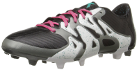 adidas Performance Men's X 15.3 Cleat Soccer Shoe,White/Black/Semi Solar Slime,10 M US