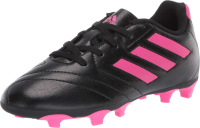 adidas Goletto Firm Ground Football Shoe, Black/Shock Pink/Shock Pink, 12 US Unisex Little Kid