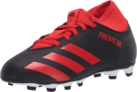 adidas Flexible Ground Predator 20.4 S Soccer Shoe (unisex-child;boys;girls) Core Black/Active Red/Core Black 3 Little Kid