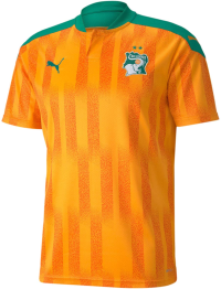 PUMA - Mens Fif Home Replica T-Shirt, Size: X-Large, Color: Flame Orange/Pepper Green