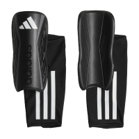 adidas Unisex-Adult Tiro Soft Ground League Shin Guards, Black/White/Iron Metallic, Medium