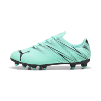 PUMA Kids Attacanto Firm, Artificial Ground Soccer Cleats Sneaker, Electric Peppermint Black, 9 US Unisex Toddler