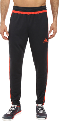 adidas Men's Tiro 15 Training Pants, Dark Grey/Light Red/Dark Shale, Large