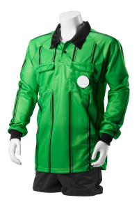 Kwik Goal Premier Referee Long Sleeve Jersey, Green, Large
