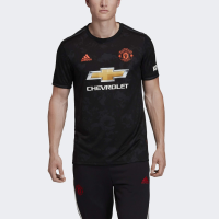 adidas Men's Manchester United Third Jersey 2019-20 (Large) Black