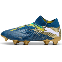 Puma - Mens Future 7 Ultimate Bna Fg/Ag Shoes, Color Sailing Blue/Marine Blue/Pelé Yellow/Grass, Size: 10.5 M US