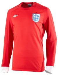 Umbro England Away Long Sleeve Shirt 10/11 (36)