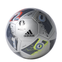 adidas Performance Euro 16 Glider Soccer Ball, Silver Metallic Grey/Night Metallic/Matte Silver/Dark Grey, Size 4