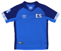 Umbro Boy's Youth (8-18) El Salvador National Football Team 2019 Home Jersey, Blue Small 8