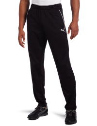 Puma Men's Training Pants (Black-White, Small)