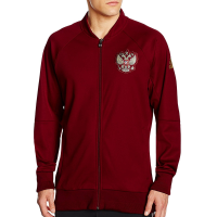 adidas Men's Russia Soccer Anthem Jacket - Burgundy (2XL)