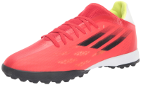 adidas Unisex X Speedflow.3 Turf Soccer Shoe, Red/Black/Solar Red, 7 US Men