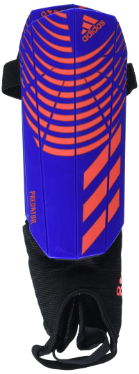 adidas Unisex-Youth Predator Shinguard Match Junior Hi-Res Blue/Turbo/White Medium