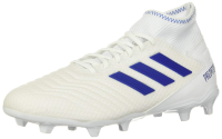 adidas Predator 19.3 Firm Ground Soccer Shoe (mens) White/Bold Blue/Bold Blue 11