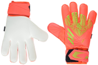 Unisex-Adult Match Fingersave Predator Goalie Gloves Solar Red/Team Solar Green/Team Solar Green 11