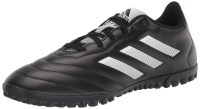 adidas Unisex Goletto Turf Soccer Shoe, Black/White/Red, 10.5 US Men